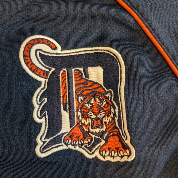 Nike Detroit Tigers MLB Jersey Size L Men's Navy Blue Button-Up Team Apparel - Picture 8 of 11